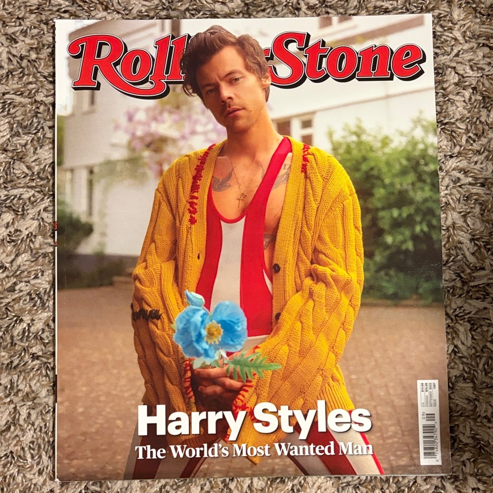 Rolling Stone Magazine with Harry Styles Cover